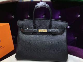 【H0062514】 エルメスバッグ HERMES Birkin バーキン25/30/35 ハンドバッグ シルバー金具　Sクラス