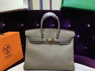 【H0042514】 エルメスバッグ HERMES Birkin バーキン25/30/35 ハンドバッグ ゴールド金具 ダークグレイ　Sクラス