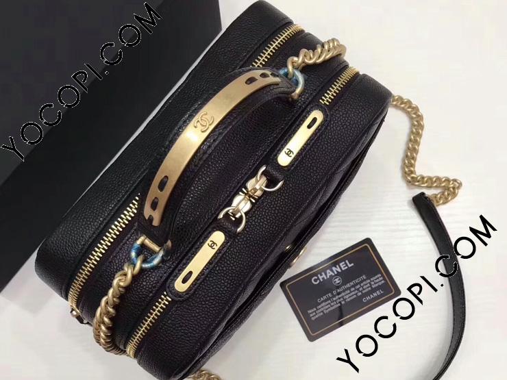 シャネル CHANEL ボーリング バッグ グレインド カーフスキン ショルダーバッグ 牛革 ブラック 【A91907 Y82213 3B842b】_シャネル  バッグ_シャネルコピー_ブランドコピー優良店