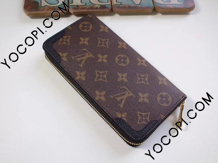 M61188】 ルイヴィトン モノグラム 長財布 コピー 「LOUIS VUITTON」 ジッピー ウォレット レティーロ ラウンドファスナー財布  サイフ・小物 ノワール_ヴィトン ラウンドファスナー財布_ルイヴィトン 財布_ルイヴィトンコピー_ブランドコピー優良店