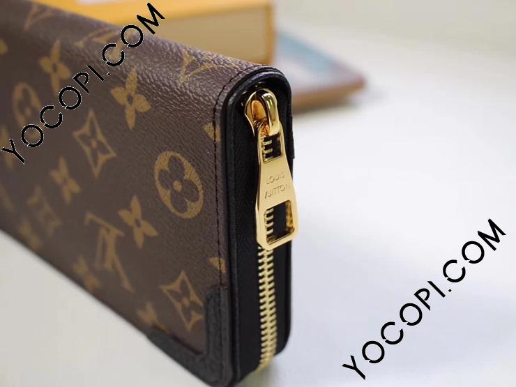 M61188】 ルイヴィトン モノグラム 長財布 コピー 「LOUIS VUITTON」 ジッピー ウォレット レティーロ ラウンドファスナー財布  サイフ・小物 ノワール_ヴィトン ラウンドファスナー財布_ルイヴィトン 財布_ルイヴィトンコピー_ブランドコピー優良店