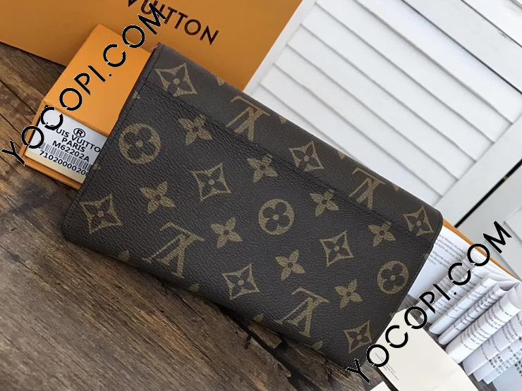 M62202】 LOUIS VUITTON ルイヴィトン モノグラム 財布 スーパーコピー ポルトフォイユ・ジャンヌ ヴィトン レディース 3way  大人気長財布 3色 コクリコ_ルイヴィトン 二つ折り財布_ルイヴィトン 財布_ルイヴィトンコピー_ブランドコピー優良店