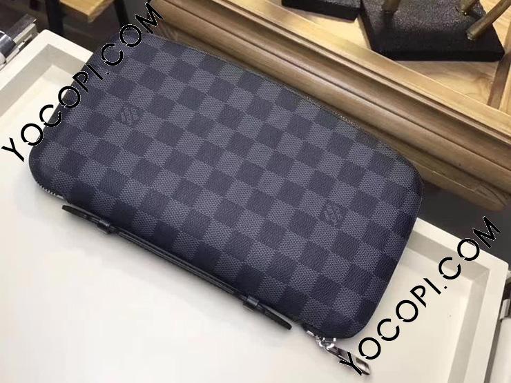 N48255】 LOUIS VUITTON ルイヴィトン ダミエ・グラフィット 財布 