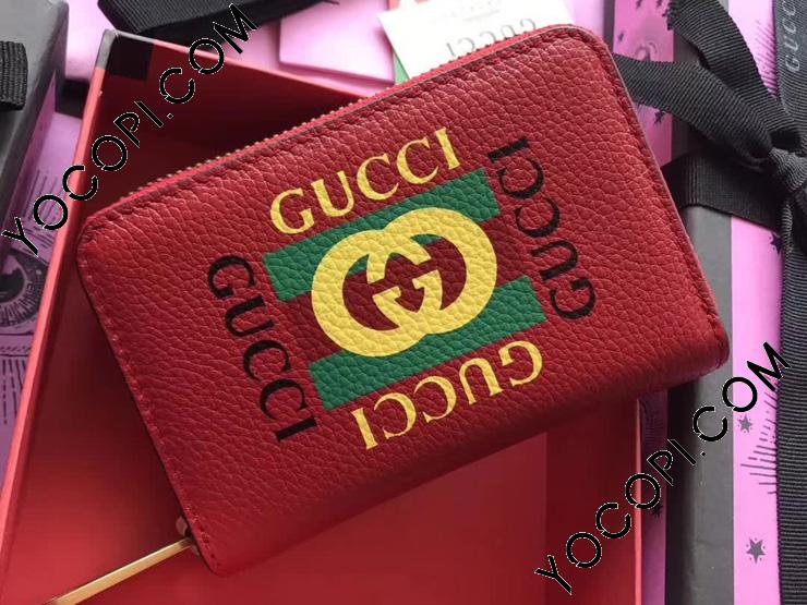 496319 0GDAT 6461】 GUCCI グッチ プリント 財布 コピー カード