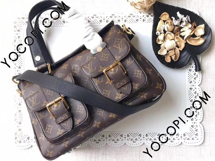 M44207】 LOUIS VUITTON ルイヴィトン モノグラム バッグ コピー マンハッタン トートバッグ ヴィトン レディースショルダーバッグ  2WAY 3色可選択 ノワール_ルイヴィトン トートバッグ_ルイヴィトンバッグ_ルイヴィトンコピー_ブランドコピー優良店