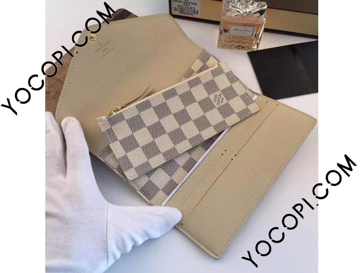 N63545】 LOUIS VUITTON ルイヴィトン ダミエ・アズール 財布 スーパーコピー ポルトフォイユ・ジョセフィーヌ ヴィトン レディース  人気 三つ折り長財布_ルイヴィトン 三つ折り財布_ルイヴィトン 財布_ルイヴィトンコピー_ブランドコピー優良店