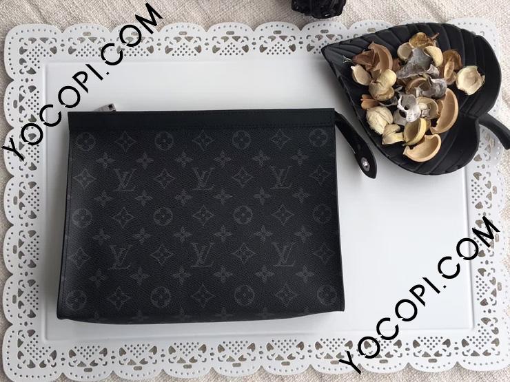 M61692】 LOUIS VUITTON ルイヴィトン モノグラム・エクリプス バッグ コピー ポシェット・ヴォワヤージュ MM ヴィトン メンズ  クラッチ＆セカンドバッグ_ルイヴィトン メンズ バッグ_ルイヴィトンバッグ_ルイヴィトンコピー_ブランドコピー優良店