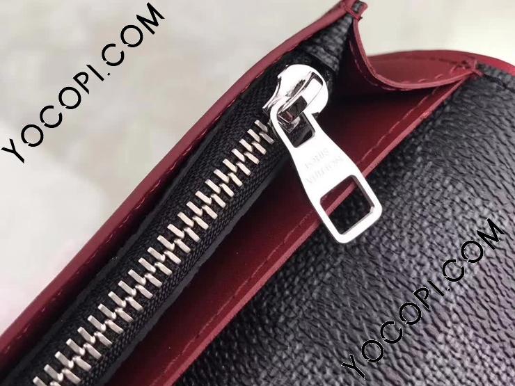 N63254】 LOUIS VUITTON ルイヴィトン ダミエ・グラフィット 長財布 スーパーコピー ポルトフォイユ・ブラザ ヴィトン メンズ  二つ折り財布 ボルドー_ルイヴィトン 二つ折り財布_ルイヴィトン 財布_ルイヴィトンコピー_ブランドコピー優良店