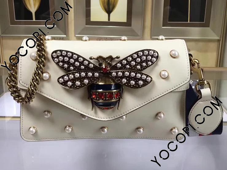 453778 DVUDT 9088】 GUCCI グッチ ブロードウェイ バッグ コピー Broadway クラッチバッグ レディース  チェーンショルダー 5色可選択 ホワイト レザー_グッチ ショルダーバッグ_グッチ バッグ_グッチコピー_ブランドコピー優良店