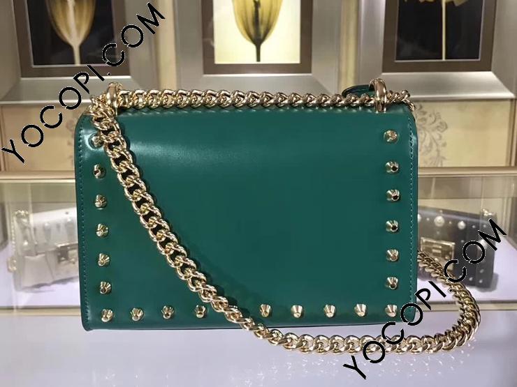 432182 DLXDG 3175】 GUCCI グッチ パドロック バッグ コピー Padlock スタッズ付き レディース チェーンショルダーバッグ  5色可選択 グリーン レザー_グッチ ショルダーバッグ_グッチ バッグ_グッチコピー_ブランドコピー優良店