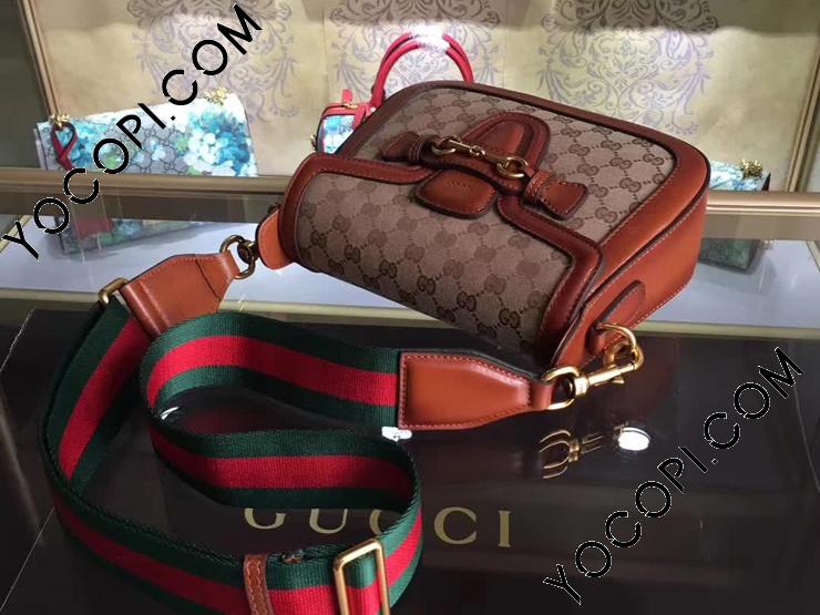 383848 KQWQT 8527】 GUCCI グッチ レディーウェブ バッグ スーパーコピー Lady Web オリジナルGG柄キャンバス  レディース ショルダーバッグ 3色可選択 ブラウン レザー_グッチ ショルダーバッグ_グッチ バッグ_グッチコピー_ブランドコピー優良店