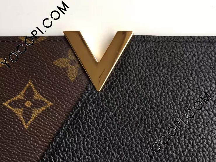 M56175】 LOUIS VUITTON ルイヴィトン モノグラム 長財布 コピー ポルトフォイユ・キモノ ヴィトン トリヨン レディース  二つ折り財布 選択2色 ノワール_ルイヴィトン 二つ折り財布_ルイヴィトン 財布_ルイヴィトンコピー_ブランドコピー優良店