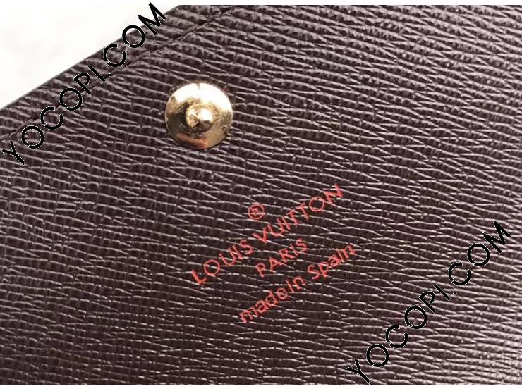 N63242】 LOUIS VUITTON ルイヴィトン ダミエ・エベヌ 財布 スーパー