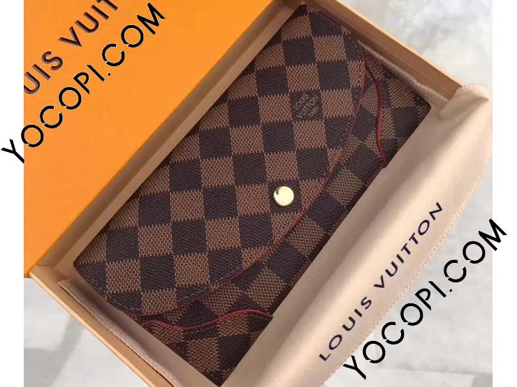 N61221】 LOUIS VUITTON ルイヴィトン ダミエ・エベヌ 長財布 スーパーコピー ポルトフォイユ・カイサ ヴィトン レディース 人気  二つ折り財布 2色可選択 スリーズ_ルイヴィトン 二つ折り財布_ルイヴィトン 財布_ルイヴィトンコピー_ブランドコピー優良店