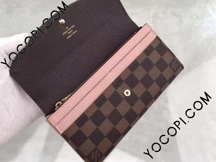 N61262】 LOUIS VUITTON ルイヴィトン ダミエ・エベヌ 長財布 コピー