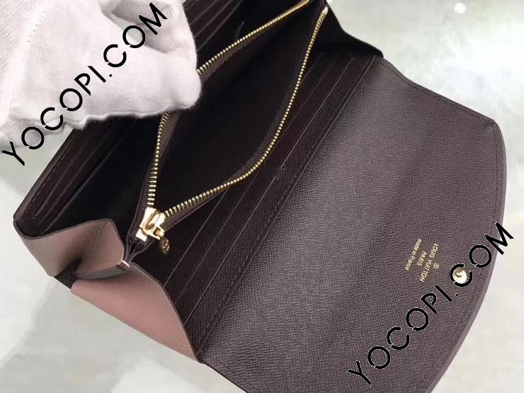 N61262】 LOUIS VUITTON ルイヴィトン ダミエ・エベヌ 長財布 コピー ポルトフォイユ・ノルマンディ ヴィトン トリヨン レディース  二つ折り財布 3色可選択 マグノリア_ルイヴィトン 二つ折り財布_ルイヴィトン 財布_ルイヴィトンコピー_ブランドコピー優良店