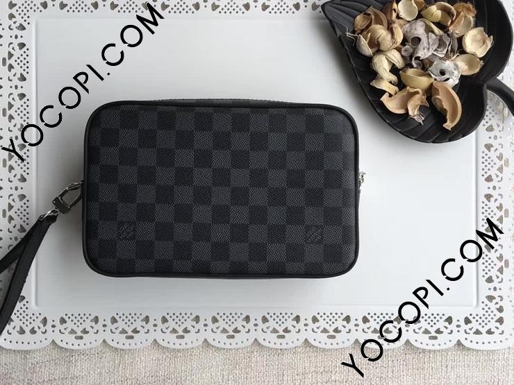 N41664】 LOUIS VUITTON ヴィトン ダミエグラファイト バッグ コピー ポシェット・カサイ ルイヴィトン メンズ クラッチ＆ セカンドバッグ 選べる3色_ルイヴィトン メンズ バッグ_ルイヴィトンバッグ_ルイヴィトンコピー_ブランドコピー優良店