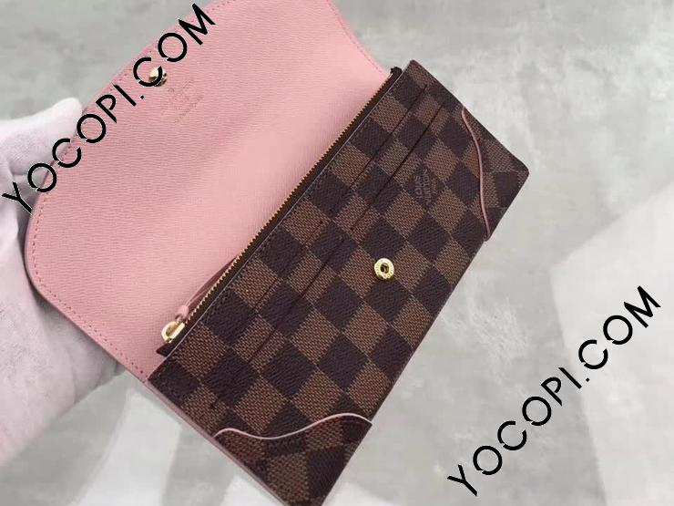 N61227】 LOUIS VUITTON ルイヴィトン ダミエ・エベヌ 長財布 コピー