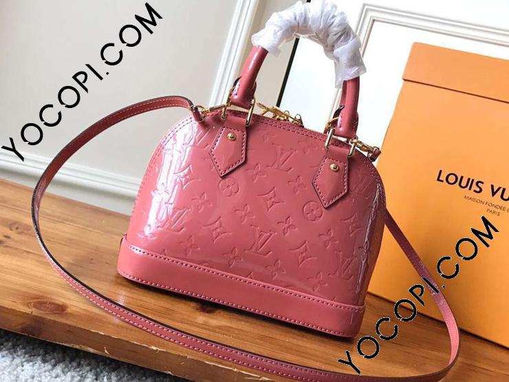 M94769】 LOUIS VUITTON ルイヴィトン モノグラム・ヴェルニ バッグ スーパーコピー アルマ BB ハンドバッグ ヴィトン  レディース ショルダーバッグ 4色可選択 ヴィユーローズ_ルイヴィトン ショルダーバッグ_ルイヴィトンバッグ_ルイヴィトンコピー_ブランドコピー優良店