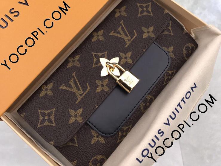 M62577】 LOUIS VUITTON ルイヴィトン モノグラム 財布 コピー ポルトフォイユ・フラワー ヴィトン レディース 二つ折り長財布  2色選 ノワール_ルイヴィトン 二つ折り財布_ルイヴィトン 財布_ルイヴィトンコピー_ブランドコピー優良店