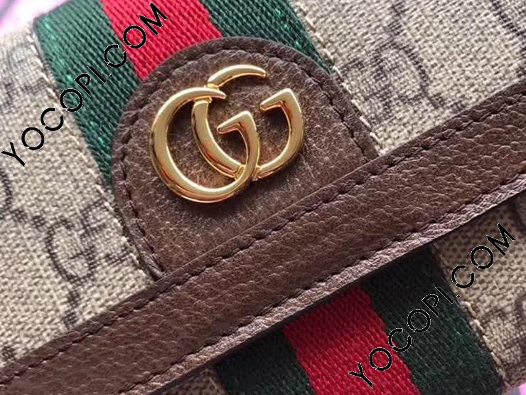 523153 96IWG 8745】 GUCCI グッチ オフィディア 財布 スーパーコピー Ophidia GG コンチネンタルウォレット  レディース 二つ折り長財布_グッチ 二つ折り財布_グッチ 財布_グッチコピー_ブランドコピー優良店