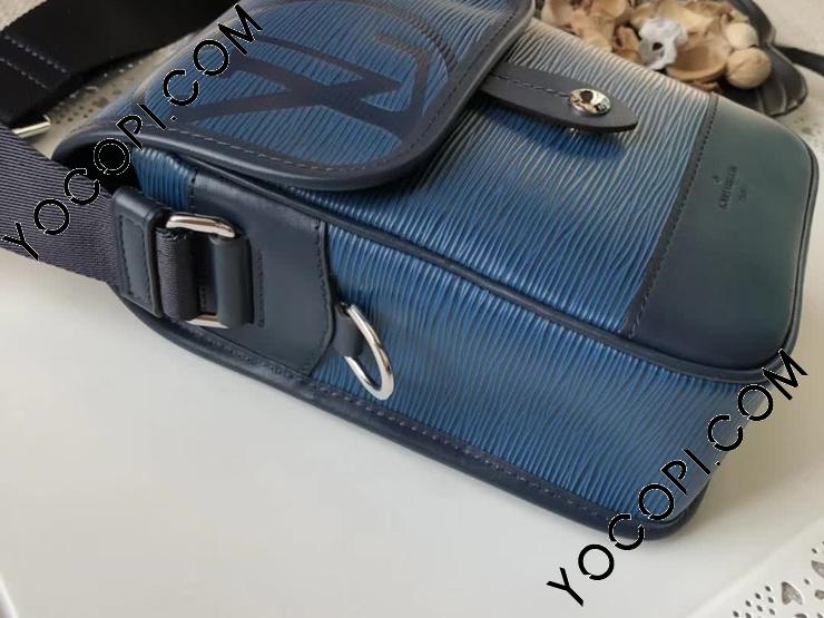 M53497】 LOUIS VUITTON ルイヴィトン エピ バッグ スーパーコピー メッセンジャー・ダウンタウン BB ヴィトン メンズ  ショルバーバック 2色選択可 ブルーアズール_ルイヴィトン メンズ バッグ_ルイヴィトンバッグ_ルイヴィトンコピー_ブランドコピー優良店