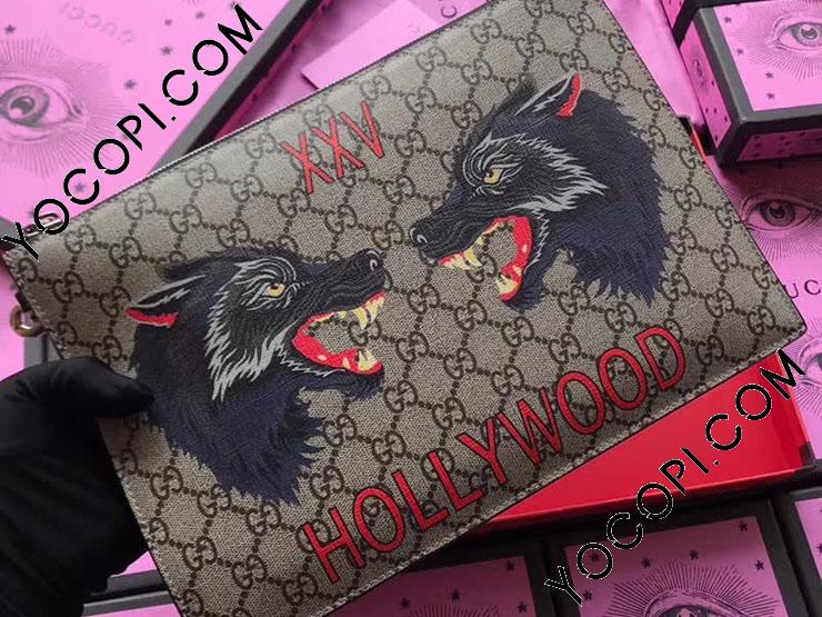 Gucci wolf hotsell clutch