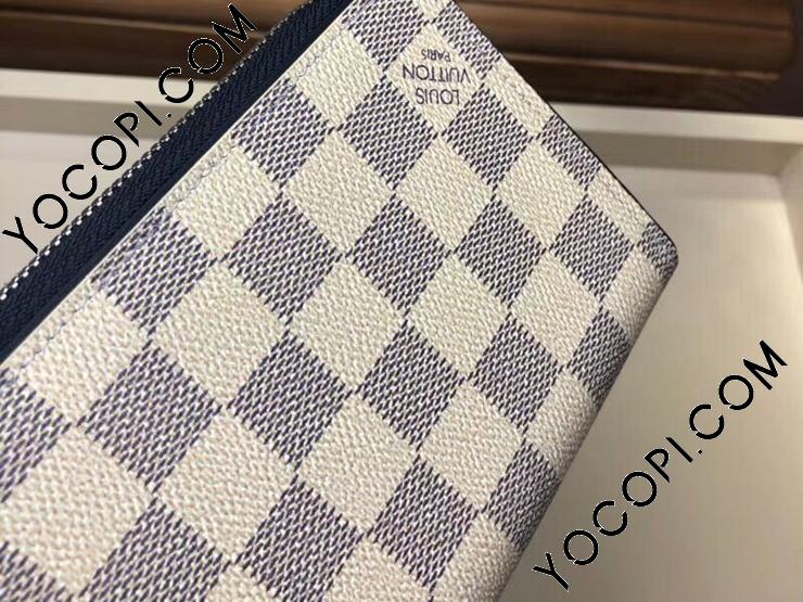 N62632】 LOUIS VUITTON ルイヴィトン ダミエ・アズール 長財布 コピー ジッピー・ウォレット ヴェルティカル ヴィトン メンズ  ラウンドファスナー財布_ヴィトン ラウンドファスナー財布_ルイヴィトン 財布_ルイヴィトンコピー_ブランドコピー優良店