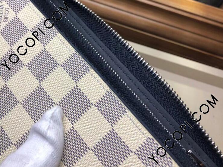 N62632】 LOUIS VUITTON ルイヴィトン ダミエ・アズール 長財布 コピー ジッピー・ウォレット ヴェルティカル ヴィトン メンズ  ラウンドファスナー財布_ヴィトン ラウンドファスナー財布_ルイヴィトン 財布_ルイヴィトンコピー_ブランドコピー優良店