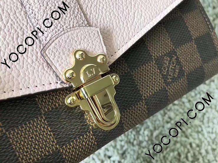 N64447】 LOUIS VUITTON ルイヴィトン ダミエ・エベヌ 長財布 コピー ポルトフォイユ・クラプトン ヴィトン レディース 二つ折り財布  3色選択可 マグノリア_ルイヴィトン 二つ折り財布_ルイヴィトン 財布_ルイヴィトンコピー_ブランドコピー優良店