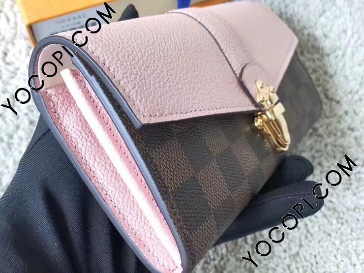 N64447】 LOUIS VUITTON ルイヴィトン ダミエ・エベヌ 長財布 コピー ポルトフォイユ・クラプトン ヴィトン レディース 二つ折り財布  3色選択可 マグノリア_ルイヴィトン 二つ折り財布_ルイヴィトン 財布_ルイヴィトンコピー_ブランドコピー優良店