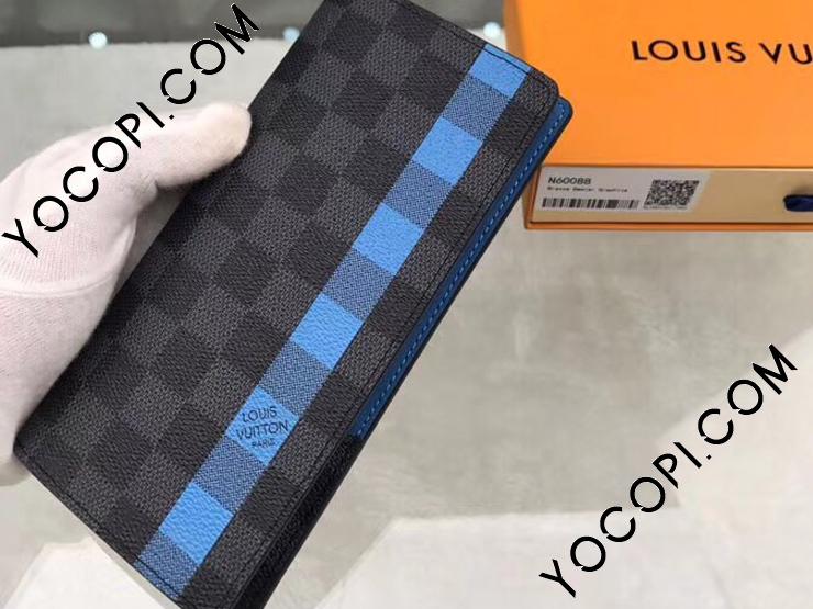 N60088】ポルトフォイユ・ブラザ ヴィトン メンズ 二つ折り財布 ネオン LOUIS VUITTON ルイヴィトン ダミエ・グラフィット 長財布  コピー_ルイヴィトン 二つ折り財布_ルイヴィトン 財布_ルイヴィトンコピー_ブランドコピー優良店