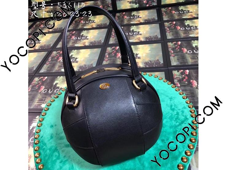 536110 0PL0T 1000】 GUCCI グッチ バッグ スーパーコピー バスケットボール シェイプ メンズ トートバッグ 2色可選択  ブラック レザー_グッチ トートバッグ_グッチ バッグ_グッチコピー_ブランドコピー優良店