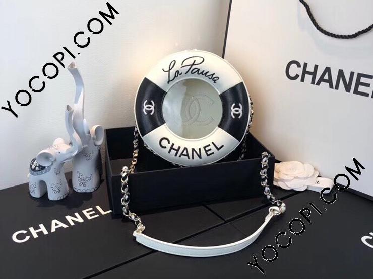 AS0209 Y84152 C0229】 CHANEL シャネル バッグ コピー 18/19年 クルーズ コレクション ラムスキン スモール ラウンド  バッグ レディース ショルダーバッグ 2色可選択 ブラック & ホワイト_シャネル バッグ_シャネルコピー_ブランドコピー優良店