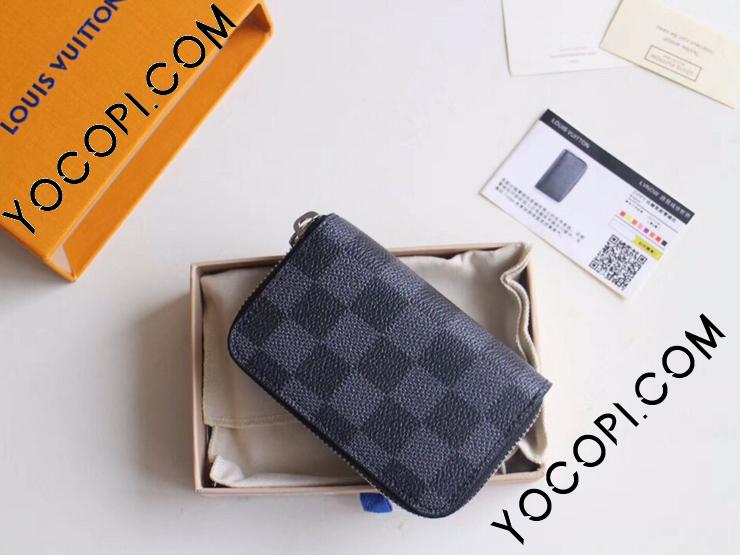 N63076】 LOUIS VUITTON ルイヴィトン ダミエ・グラフィット 財布 スーパーコピー ジッピー・コイン パース メンズ  ラウンドファスナー財布_ヴィトン ラウンドファスナー財布_ルイヴィトン 財布_ルイヴィトンコピー_ブランドコピー優良店