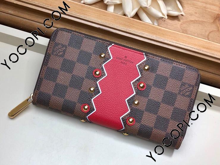 N60145】 LOUIS VUITTON ルイヴィトン ダミエ・エベヌ 長財布 コピー