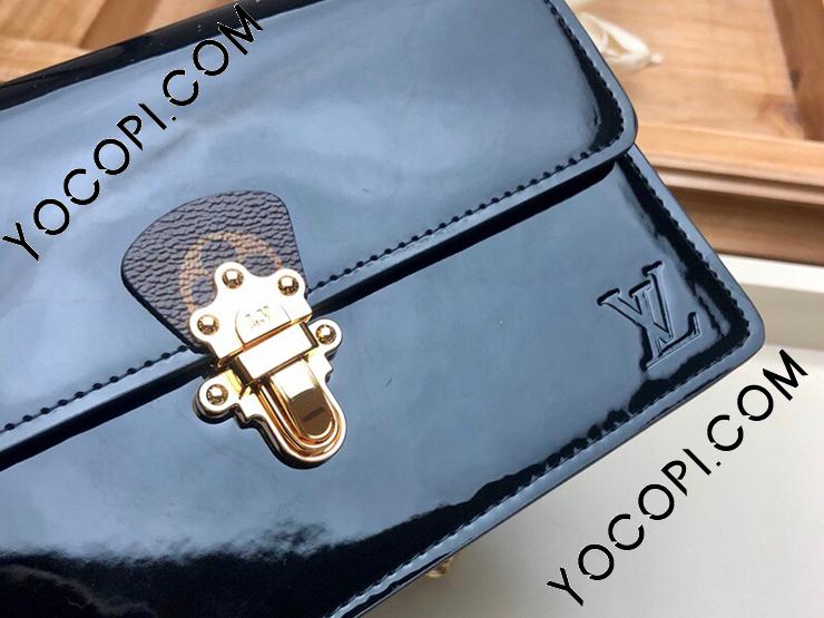 M63305】 LOUIS VUITTON ルイヴィトン モノグラム 長財布 スーパーコピー ポルトフォイユ・チェリーウッド チェーン レディース  パテントカーフ 二つ折り財布 2色可選択 ノワール_ルイヴィトン 二つ折り財布_ルイヴィトン 財布_ルイヴィトンコピー_ブランドコピー優良店