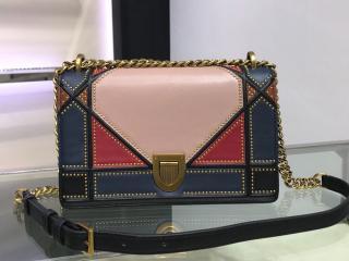 【M0422CNNJ_M884】 DIOR ディオール バッグ スーパーコピー マルチカラー パッチワーク “DIORAMA” バッグ レディース ショルダーバッグ