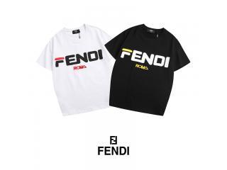 fendi 半袖tシャツ 2019SS ロゴ入半袖Tシャツ 半袖シャツシャツレディースブランド