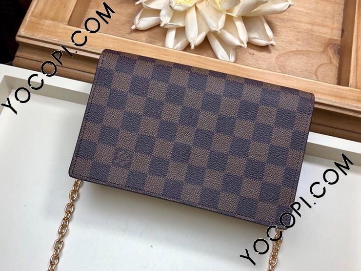 N60237】 LOUIS VUITTON ルイヴィトン ダミエ・エベヌ 財布 スーパー