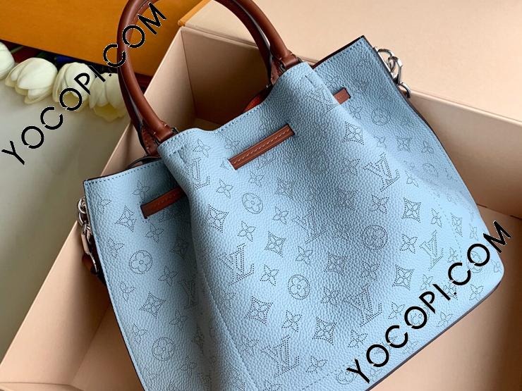 M53154】 LOUIS VUITTON ルイヴィトン マヒナ バッグ スーパーコピー ジロラッタ トートバッグ ヴィトン レディース  ショルダーバッグ 2WAY 4色可選択 ブルー ホライゾン パンプキン_ルイヴィトン トートバッグ_ルイヴィトンバッグ_ルイヴィトン コピー_ブランドコピー優良店