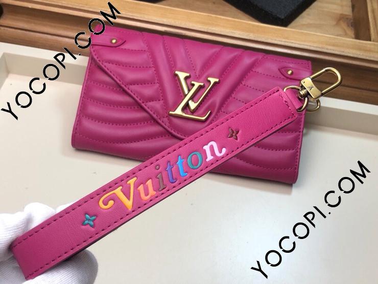 M63820】 LOUIS VUITTON ルイ・ヴィトン 長財布 コピー ニューウェーブ ロング・ウォレット レディース 二つ折り財布 4色可選択  フリージア_ルイヴィトン 二つ折り財布_ルイヴィトン 財布_ルイヴィトンコピー_ブランドコピー優良店