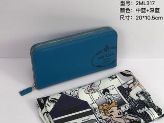 2ML317_2MB8_F0XWJ】 PRADA プラダ 長財布 コピー Saffiano