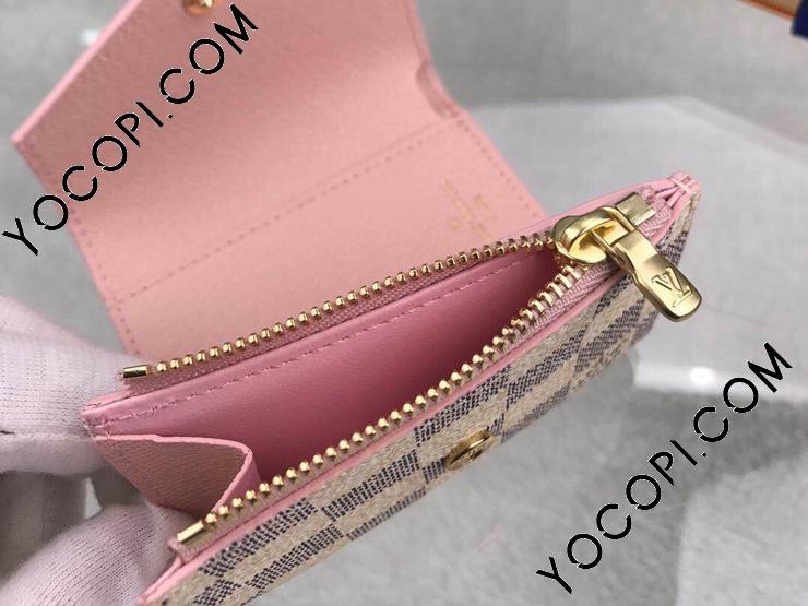 N60168】 LOUIS VUITTON ルイヴィトン ダミエ・アズール 財布 スーパーコピー ポルトフォイユ・ゾエ レディース 三つ折り財布  2色可選択 オードローズ_ルイヴィトン 三つ折り財布_ルイヴィトン 財布_ルイヴィトンコピー_ブランドコピー優良店