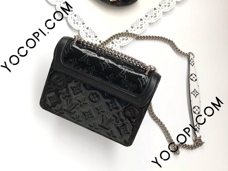 M90445】 LOUIS VUITTON ルイヴィトン モノグラム・ヴェルニ バッグ コピー LVワインウッド PM レディース ショルダーバッグ  ノワール_ルイヴィトン ショルダーバッグ_ルイヴィトンバッグ_ルイヴィトンコピー_ブランドコピー優良店