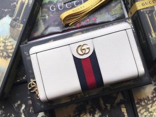 523154 DJ2DG 8454】 GUCCI グッチ 財布 コピー Ophidia〔オフィディア〕ジップアラウンドウォレット レディース  ラウンドファスナー財布 2色可選択 ホワイト_グッチ ラウンドファスナー財布_グッチ 財布_グッチコピー_ブランドコピー優良店