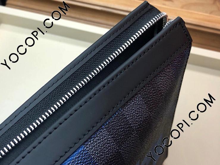 N60174】 LOUIS VUITTON ルイヴィトン ダミエ・グラフィット バッグ スーパーコピー ポシェット・ヴォワヤージュ MM メンズ  クラッチバッグ_ルイヴィトン クラッチバッグ_ルイヴィトンバッグ_ルイヴィトンコピー_ブランドコピー優良店