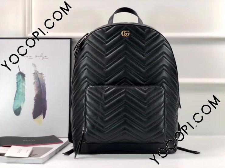 523405 DTDQT 1000】 GUCCI グッチ バッグ スーパーコピー GG Supreme 〔GGマーモント〕キルティング メンズ  バックパック_グッチ バックパック_グッチ バッグ_グッチコピー_ブランドコピー優良店