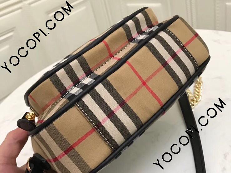 80159461】 BURBERRY バーバリー バッグ コピー ヴィンテージチェック コットン カメラバッグ レディース ショルダーバッグ  アーカイブベージュ_バーバリー バッグ_バーバリーコピー_ブランドコピー優良店