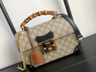 603221 9U8YG 9861】 GUCCI グッチ バッグ スーパーコピー 〔パドロック〕GG スモール バンブー レディース ショルダーバッグ_グッチ  ショルダーバッグ_グッチ バッグ_グッチコピー_ブランドコピー優良店